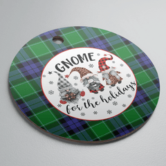 Clan Graham of Menteith Modern Tartan Tartan Crest Gnome Round Ceramic Ornament MZ53 Graham of Menteith Modern Tartan Tartan Christmas