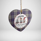 Clan Cunningham Dress Blue Dancers Tartan Tartan Crest Gnome Heart Ceramic Ornament JZ95 Cunningham Dress Blue Dancers Tartan Tartan Christmas