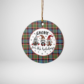Clan Stirling (of Cadder-Present Chief) Tartan Tartan Crest Gnome Round Ceramic Ornament EG56 Stirling (of Cadder-Present Chief) Tartan Tartan Christmas