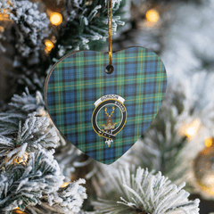 Clan Gordon Ancient Tartan Crest Heart Ceramic Ornament GN28 Gordon Ancient Tartan Tartan Christmas