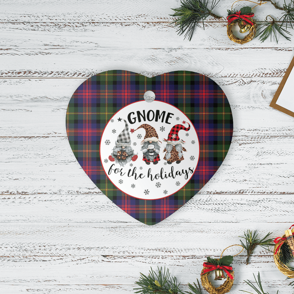 Clan Logan Modern Tartan Tartan Crest Gnome Heart Ceramic Ornament TF27 Logan Modern Tartan Tartan Christmas
