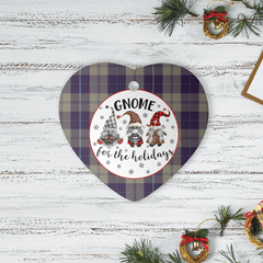 Clan Cunningham Dress Blue Dancers Tartan Tartan Crest Gnome Heart Ceramic Ornament JZ95 Cunningham Dress Blue Dancers Tartan Tartan Christmas