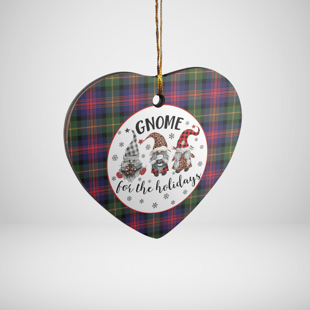 Clan Logan Modern Tartan Tartan Crest Gnome Heart Ceramic Ornament TF27 Logan Modern Tartan Tartan Christmas