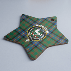 Clan Cochrane Ancient Tartan Crest Star Ceramic Ornament JW19 Cochrane Ancient Tartan Tartan Christmas