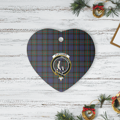 Clan Fletcher of Dunans Tartan Crest Heart Ceramic Ornament EP72 Fletcher of Dunans Tartan Tartan Christmas