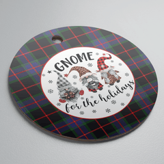 Clan Nairn Tartan Tartan Crest Gnome Round Ceramic Ornament RX94 Nairn Tartan Tartan Christmas