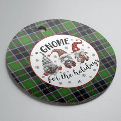 Clan Webster Tartan Tartan Crest Gnome Round Ceramic Ornament FS94 Webster Tartan Tartan Christmas