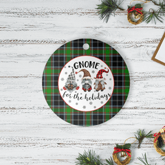 Clan Webster Tartan Tartan Crest Gnome Round Ceramic Ornament FS94 Webster Tartan Tartan Christmas