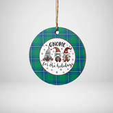 Clan Irvine Ancient Tartan Tartan Crest Gnome Round Ceramic Ornament AD94 Irvine Ancient Tartan Tartan Christmas