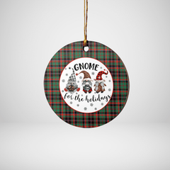 Clan Cumming Hunting Ancient Tartan Tartan Crest Gnome Round Ceramic Ornament NR61 Cumming Hunting Ancient Tartan Tartan Christmas