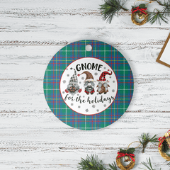 Clan Inglis Ancient Tartan Tartan Crest Gnome Round Ceramic Ornament JZ27 Inglis Ancient Tartan Tartan Christmas