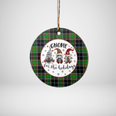Clan Webster Tartan Tartan Crest Gnome Round Ceramic Ornament FS94 Webster Tartan Tartan Christmas