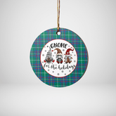 Clan Inglis Ancient Tartan Tartan Crest Gnome Round Ceramic Ornament JZ27 Inglis Ancient Tartan Tartan Christmas