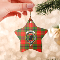 Clan Turnbull Dress Tartan Crest Star Ceramic Ornament VD41 Turnbull Dress Tartan Tartan Christmas