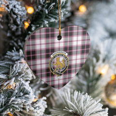 Clan MacPherson Hunting Modern Tartan Crest Heart Ceramic Ornament TX27 MacPherson Hunting Modern Tartan Tartan Christmas