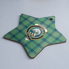 Clan Kennedy Ancient Tartan Crest Star Ceramic Ornament ZP64 Kennedy Ancient Tartan Tartan Christmas
