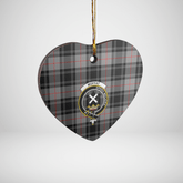 Clan Moffat Modern Tartan Crest Heart Ceramic Ornament AC47 Moffat Modern Tartan Tartan Christmas