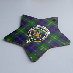 Clan MacThomas Modern Tartan Crest Star Ceramic Ornament QU38 MacThomas Modern Tartan Tartan Christmas