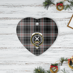 Clan Moffat Modern Tartan Crest Heart Ceramic Ornament AC47 Moffat Modern Tartan Tartan Christmas