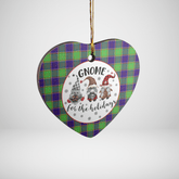 Clan Colville Tartan Tartan Crest Gnome Heart Ceramic Ornament JS88 Colville Tartan Tartan Christmas