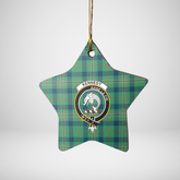 Clan Kennedy Ancient Tartan Crest Star Ceramic Ornament ZP64 Kennedy Ancient Tartan Tartan Christmas