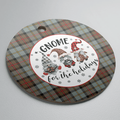 Clan MacLeod of Harris Weathered Tartan Tartan Crest Gnome Round Ceramic Ornament JE57 MacLeod of Harris Weathered Tartan Tartan Christmas