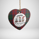 Clan McCarthy Tartan Tartan Crest Gnome Heart Ceramic Ornament KX51 McCarthy Tartan Tartan Christmas