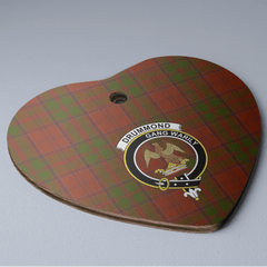 Clan HEREDrummond Tartan Crest Heart Ceramic Ornament BX94 HEREDrummond Tartan Tartan Christmas