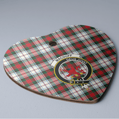 Clan MacDuff Dress Modern Tartan Crest Heart Ceramic Ornament XZ45 MacDuff Dress Modern Tartan Tartan Christmas