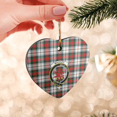 Clan MacDuff Dress Modern Tartan Crest Heart Ceramic Ornament XZ45 MacDuff Dress Modern Tartan Tartan Christmas