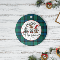 Clan MacCallum Ancient Tartan Tartan Crest Gnome Round Ceramic Ornament BX80 MacCallum Ancient Tartan Tartan Christmas