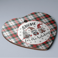 Clan MacDuff Dress Modern Tartan Tartan Crest Gnome Heart Ceramic Ornament RW10 MacDuff Dress Modern Tartan Tartan Christmas