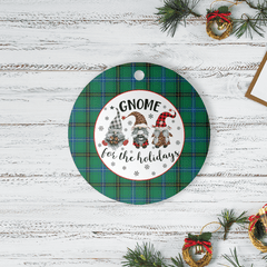 Clan Henderson Ancient Tartan Tartan Crest Gnome Round Ceramic Ornament HU52 Henderson Ancient Tartan Tartan Christmas