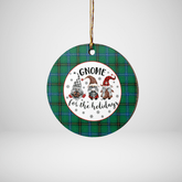 Clan Henderson Ancient Tartan Tartan Crest Gnome Round Ceramic Ornament HU52 Henderson Ancient Tartan Tartan Christmas