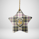 Clan MacPherson Dress Ancient Tartan Crest Star Ceramic Ornament DP49 MacPherson Dress Ancient Tartan Tartan Christmas