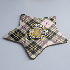 Clan MacPherson Dress Ancient Tartan Crest Star Ceramic Ornament DP49 MacPherson Dress Ancient Tartan Tartan Christmas