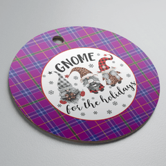 Clan Jackson Tartan Tartan Crest Gnome Round Ceramic Ornament LA87 Jackson Tartan Tartan Christmas