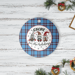 Clan Elliot Ancient Tartan Tartan Crest Gnome Round Ceramic Ornament MZ82 Elliot Ancient Tartan Tartan Christmas