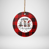 Clan MacLeod of Raasay Tartan Tartan Crest Gnome Round Ceramic Ornament RW70 MacLeod of Raasay Tartan Tartan Christmas