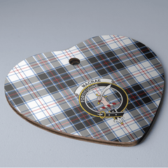 Clan MacRae Dress Modern Tartan Crest Heart Ceramic Ornament WI12 MacRae Dress Modern Tartan Tartan Christmas