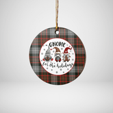 Clan MacRae Hunting Weathered Tartan Tartan Crest Gnome Round Ceramic Ornament DA92 MacRae Hunting Weathered Tartan Tartan Christmas