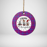 Clan Jackson Tartan Tartan Crest Gnome Round Ceramic Ornament LA87 Jackson Tartan Tartan Christmas