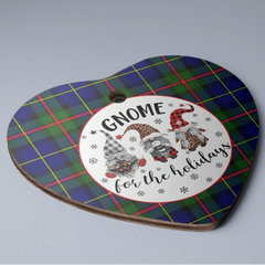 Clan MacLeod of Harris Modern Tartan Tartan Crest Gnome Heart Ceramic Ornament MU66 MacLeod of Harris Modern Tartan Tartan Christmas