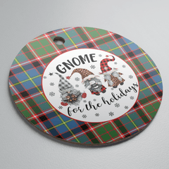 Clan Stirling (of Keir) Tartan Tartan Crest Gnome Round Ceramic Ornament DH96 Stirling (of Keir) Tartan Tartan Christmas