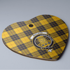 Clan MacLeod of Lewis Ancient Tartan Crest Heart Ceramic Ornament VS35 MacLeod of Lewis Ancient Tartan Tartan Christmas