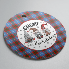 Clan Trotter Tartan Tartan Crest Gnome Round Ceramic Ornament EX79 Trotter Tartan Tartan Christmas
