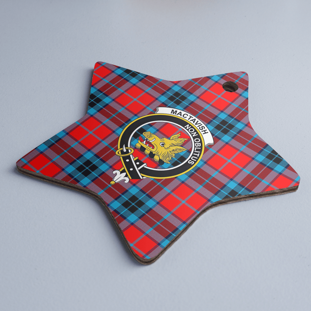 Clan MacTavish Modern Tartan Crest Star Ceramic Ornament TN31 MacTavish Modern Tartan Tartan Christmas