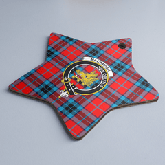 Clan MacTavish Modern Tartan Crest Star Ceramic Ornament TN31 MacTavish Modern Tartan Tartan Christmas