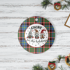 Clan Stirling (of Keir) Tartan Tartan Crest Gnome Round Ceramic Ornament DH96 Stirling (of Keir) Tartan Tartan Christmas