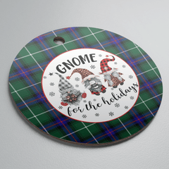 Clan MacDonald of the Isles Hunting Modern Tartan Tartan Crest Gnome Round Ceramic Ornament DN38 MacDonald of the Isles Hunting Modern Tartan Tartan Christmas